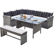 ΓΩΝΙΑΚΟ ΣΑΛΟΝΙ ΚΗΠΟΥ CENTER (GREY)