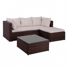 ΣΕΤ ΣΑΛΟΝΙ ΓΩΝΙΑ WICKER FB95279.11 (BROWN)