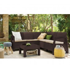 ΓΩΝΙΑΚΟ ΣΑΛΟΝΙ ΚΗΠΟΥ CORFU (BROWN)